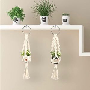 Macrame plant hangers